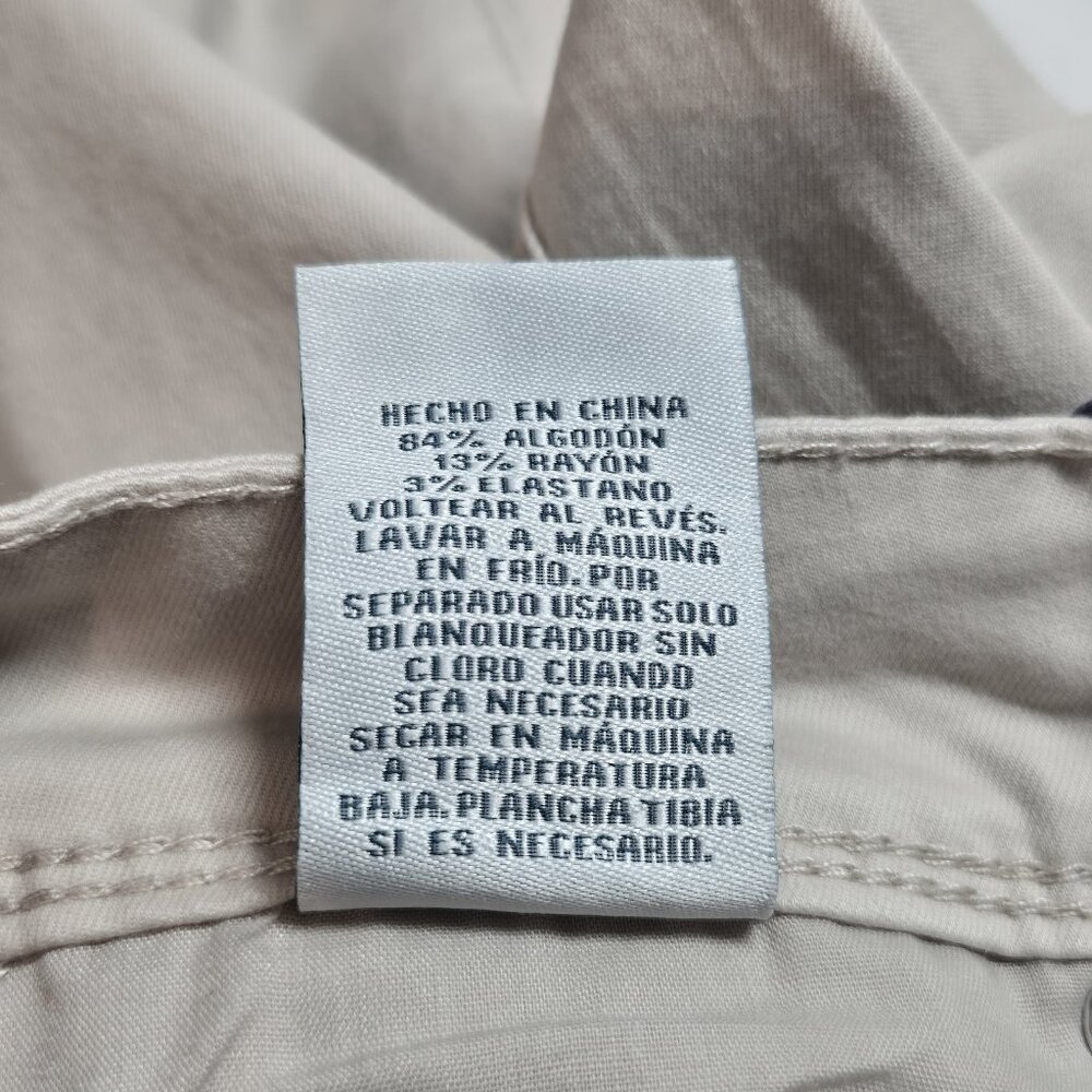 REVOLI Jeans Size 14W Tan Mid Rise Medium Wash Lift Shape Crop Beige (61) - Picture 8 of 11